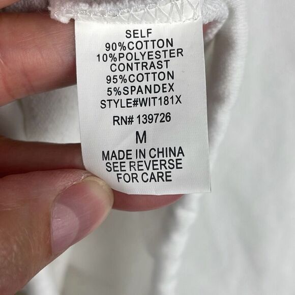 Wild Honey Sequined Lips Short Sleeve Oversized Sweatshirt M - Picture 8 of 8